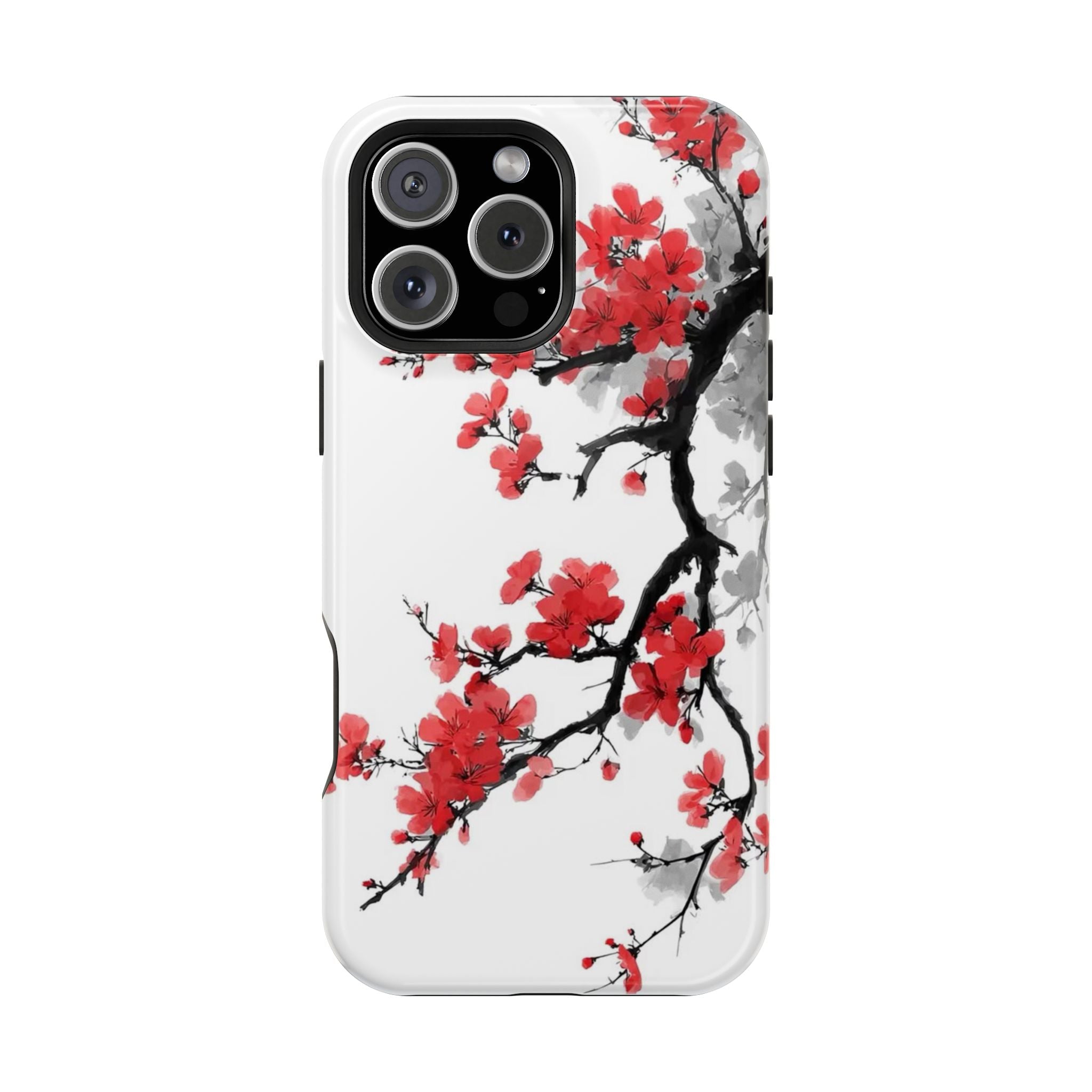 Cherry Blossom Impact Phone Case — Magnetic, Shock‑Resistant Protection
