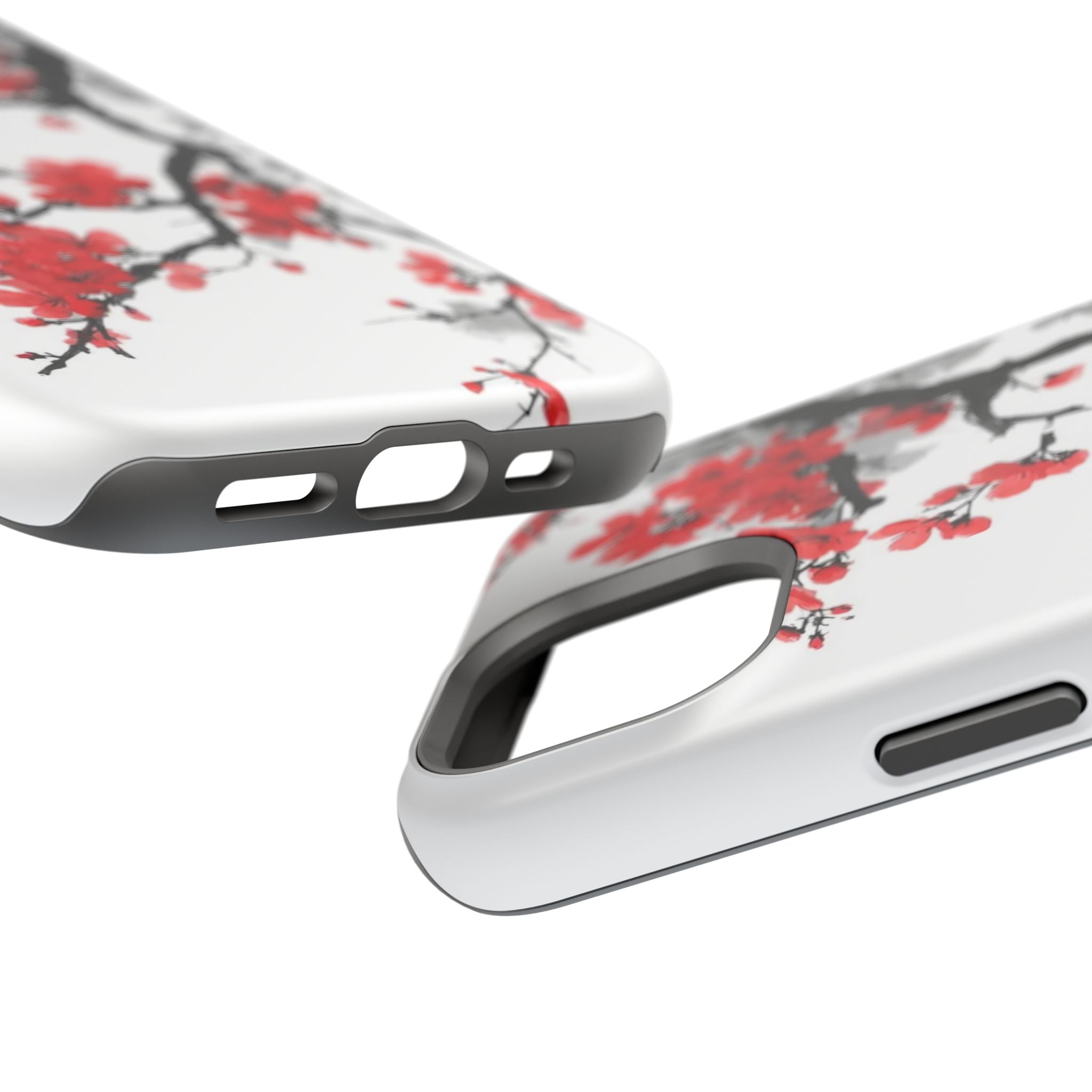 Cherry Blossom Impact Phone Case — Magnetic, Shock‑Resistant Protection