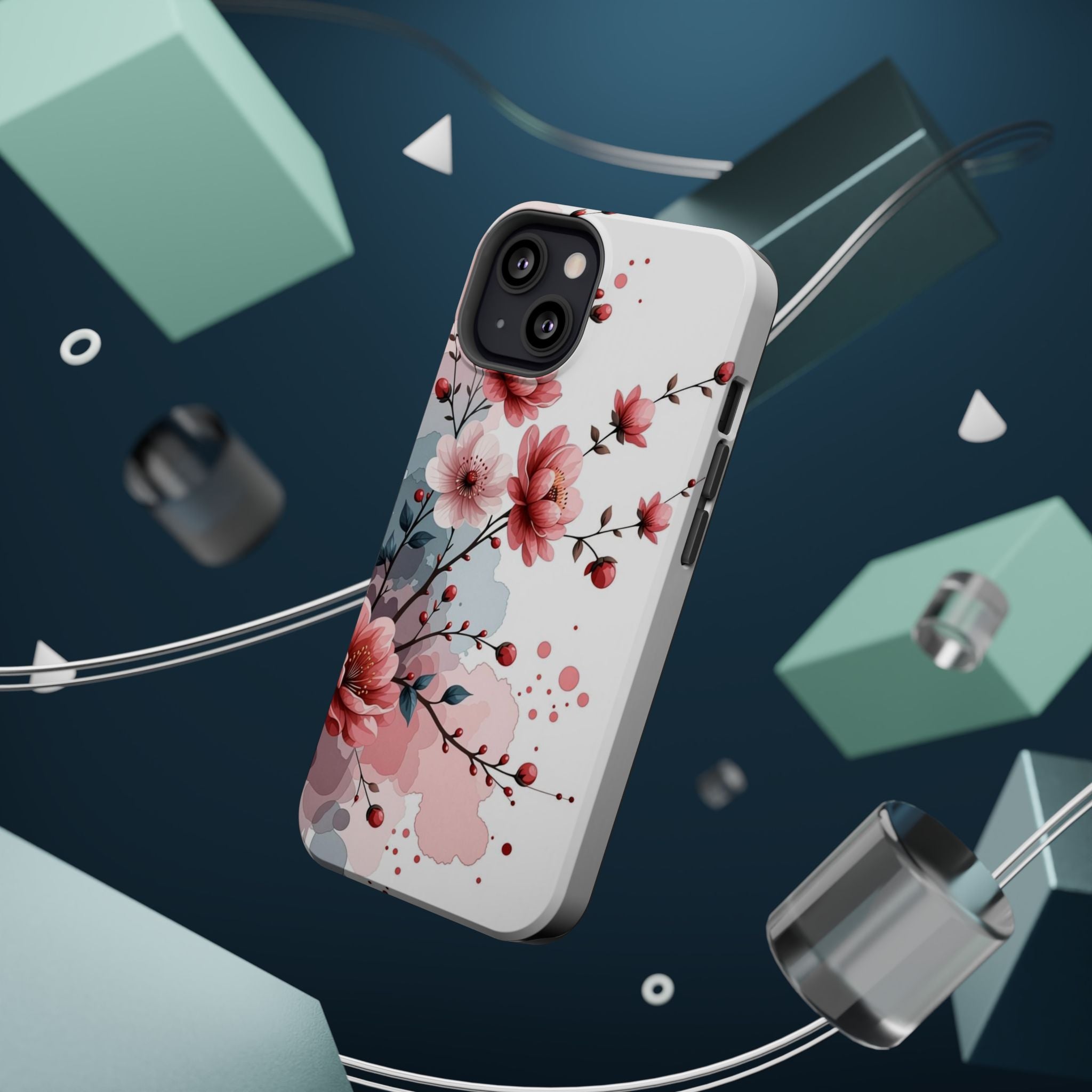 Floral Cherry Blossom Magnetic Impact Phone Case