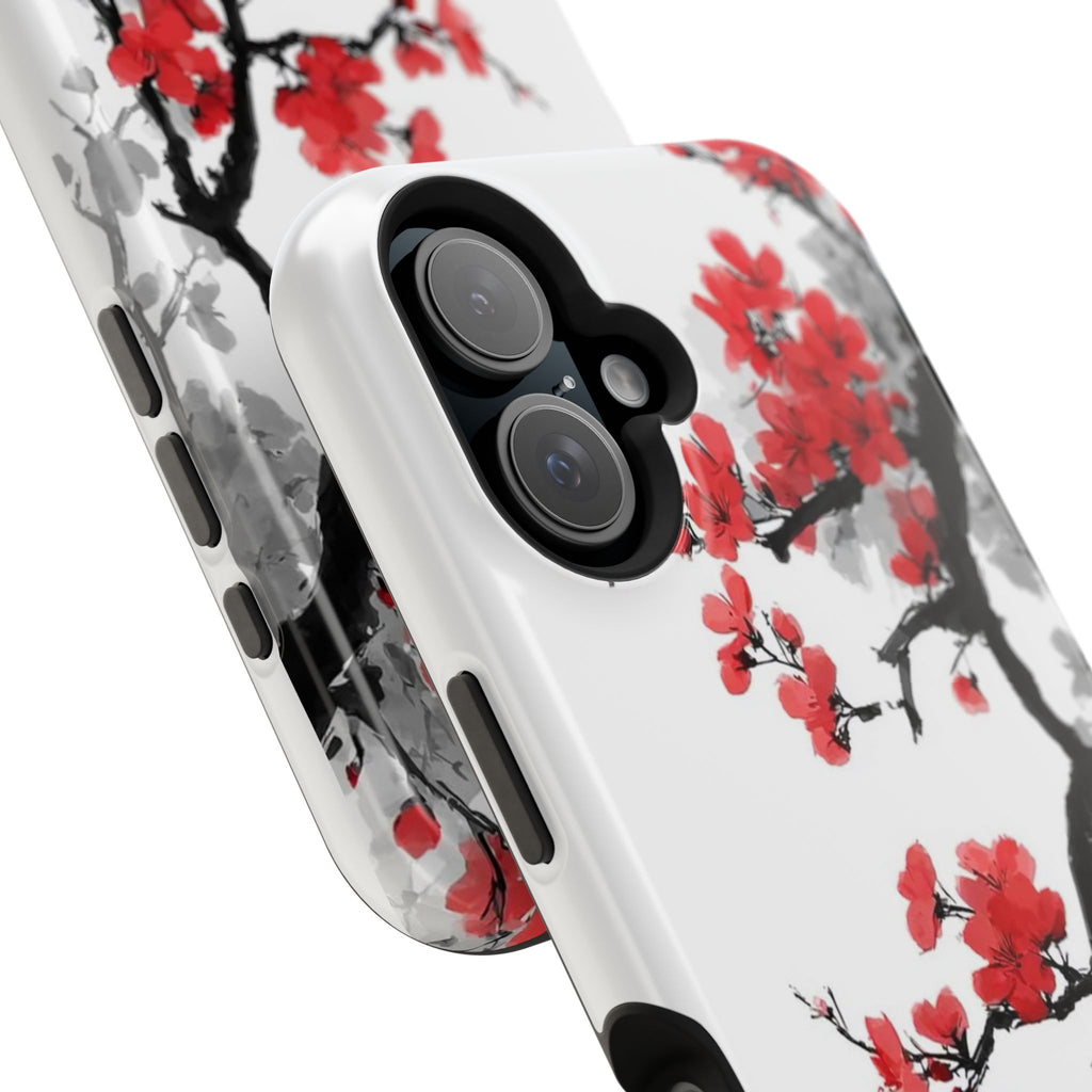 Cherry Blossom Impact Phone Case — Magnetic, Shock‑Resistant Protection