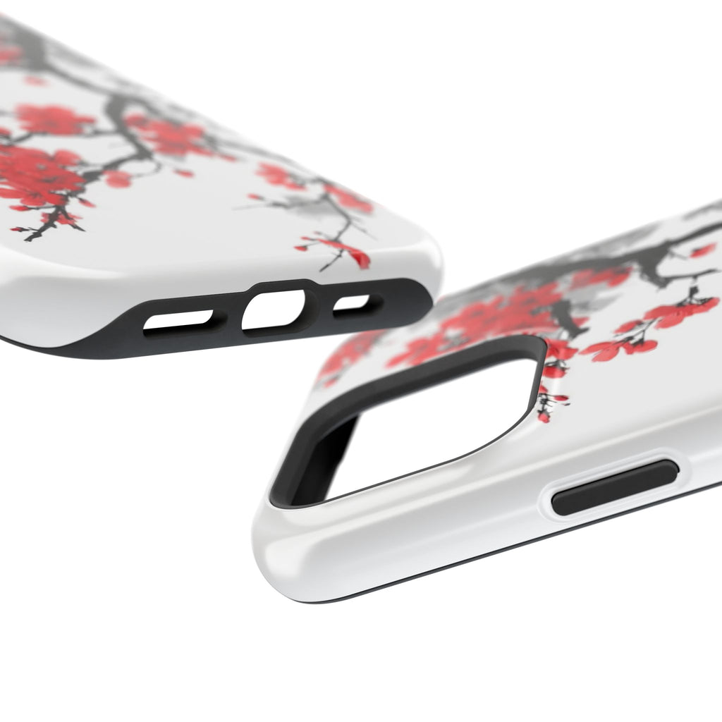 Cherry Blossom Impact Phone Case — Magnetic, Shock‑Resistant Protection