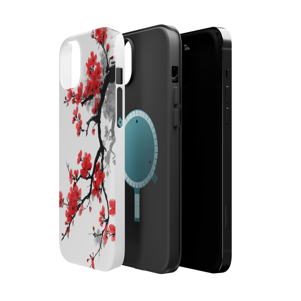 Cherry Blossom Impact Phone Case — Magnetic, Shock‑Resistant Protection