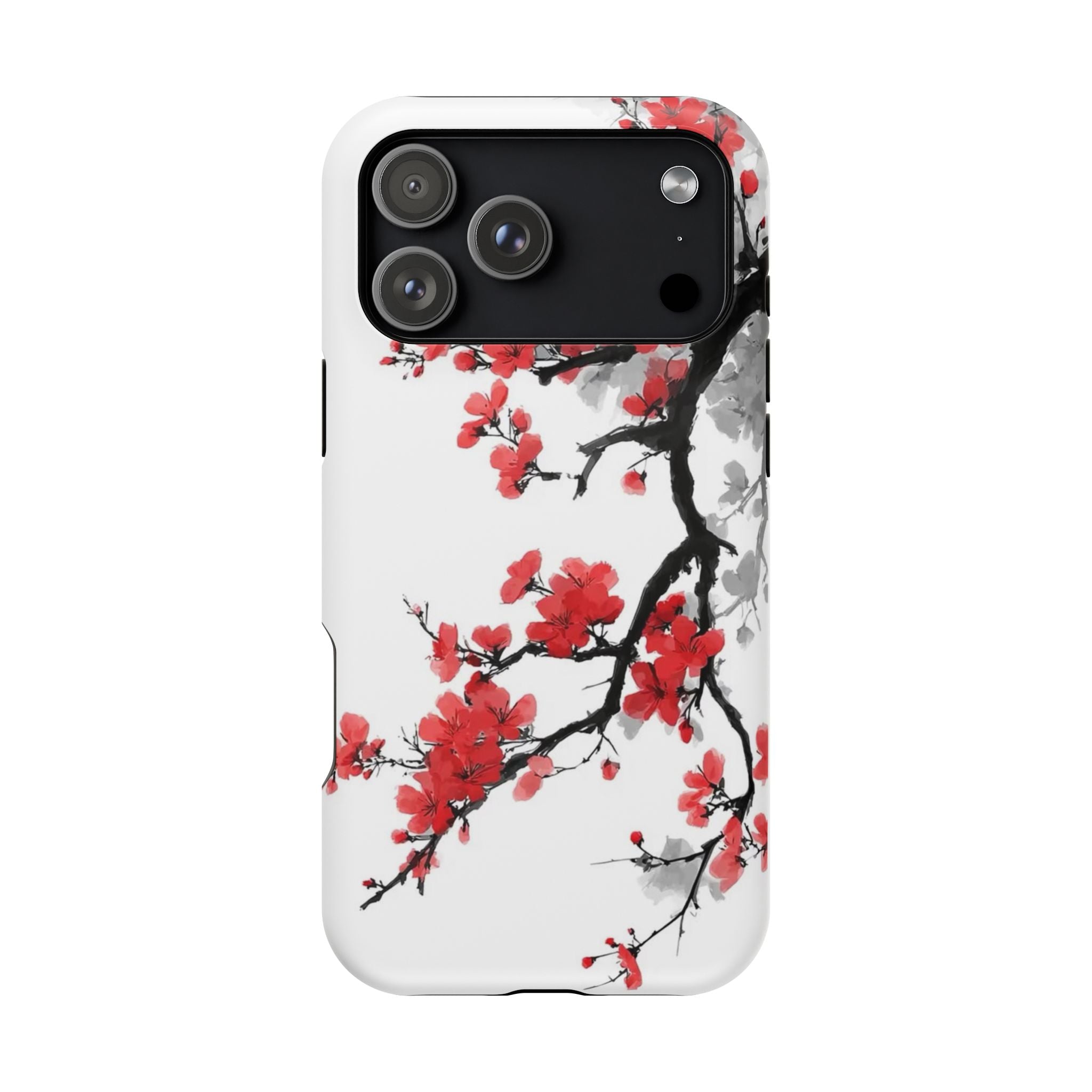 Cherry Blossom Impact Phone Case — Magnetic, Shock‑Resistant Protection