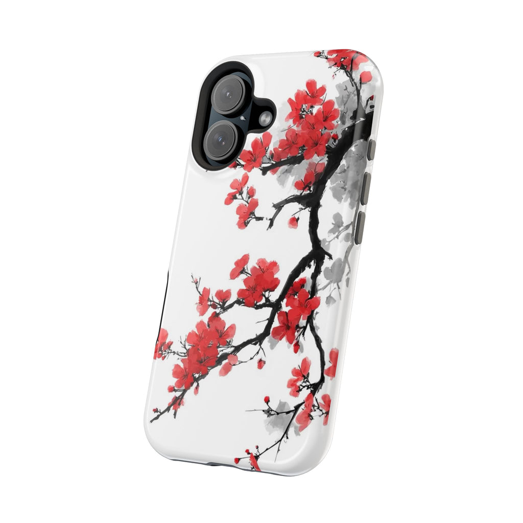 Cherry Blossom Impact Phone Case — Magnetic, Shock‑Resistant Protection