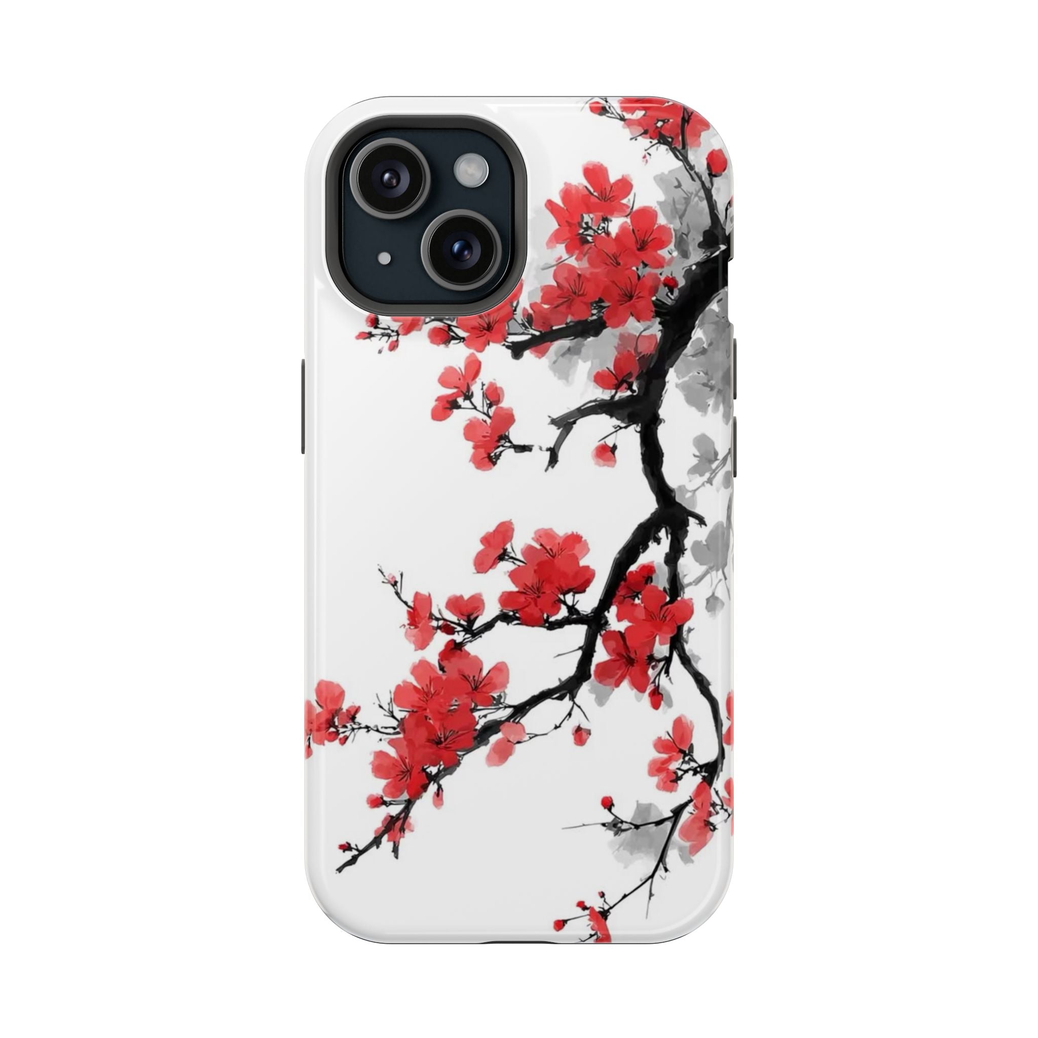 Cherry Blossom Impact Phone Case — Magnetic, Shock‑Resistant Protection