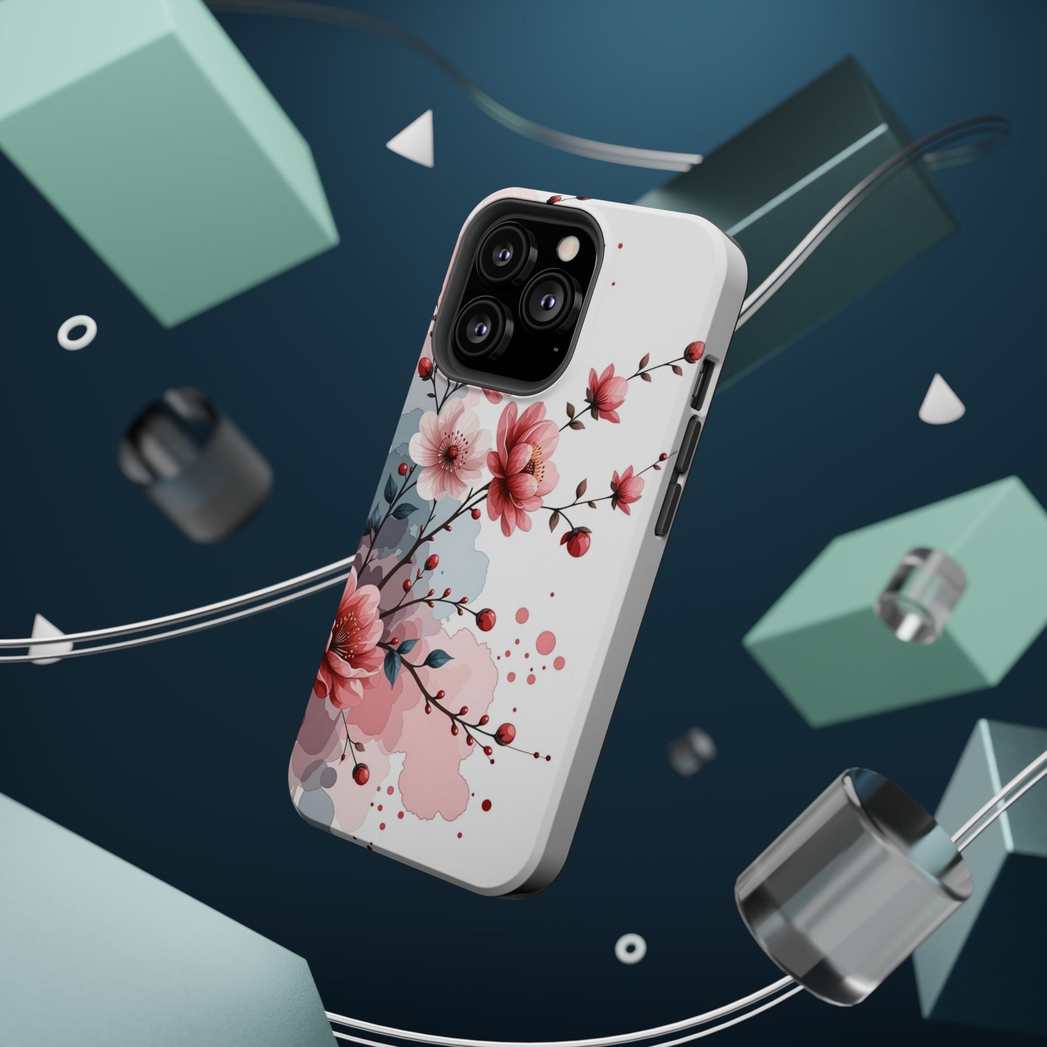 Floral Cherry Blossom Magnetic Impact Phone Case