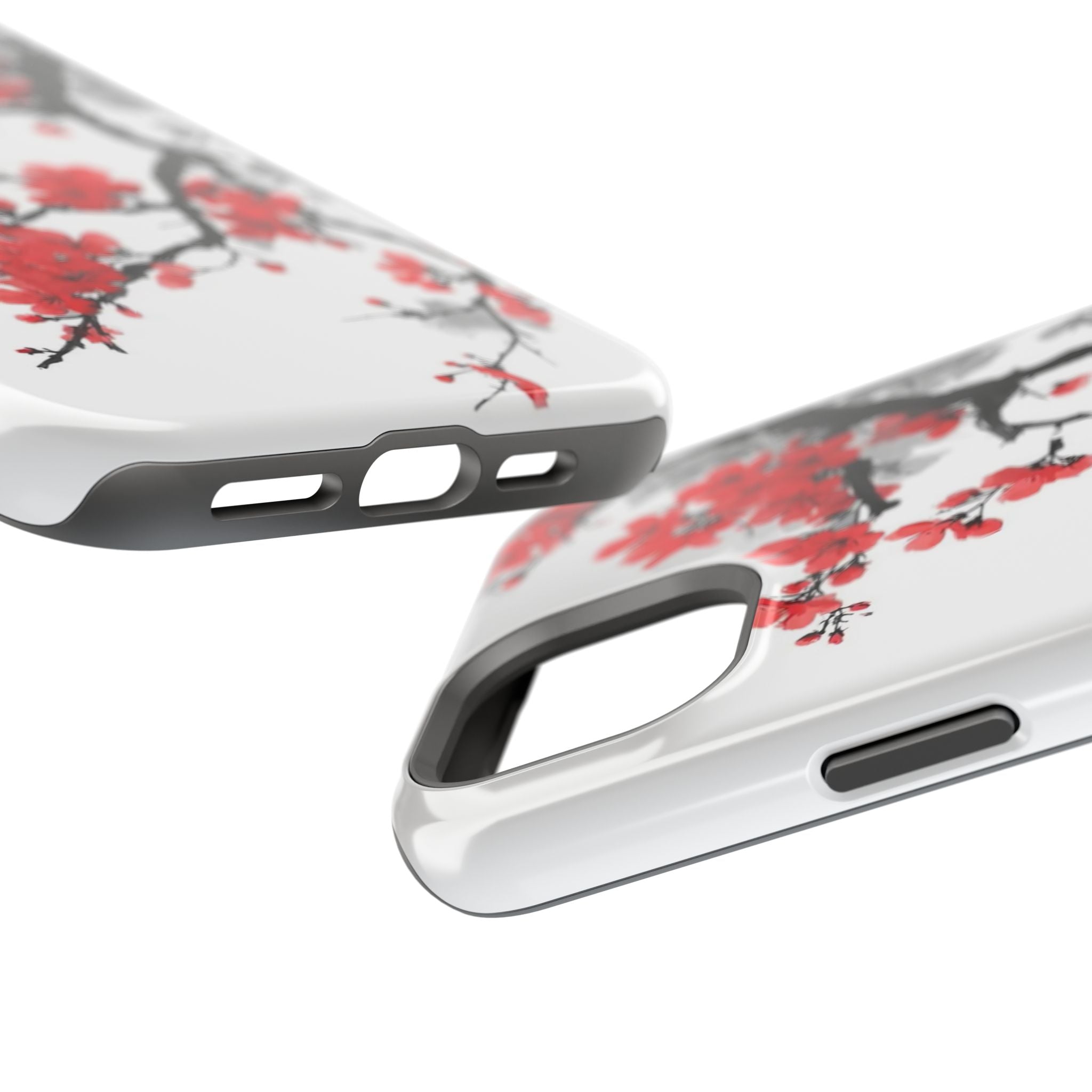 Cherry Blossom Impact Phone Case — Magnetic, Shock‑Resistant Protection