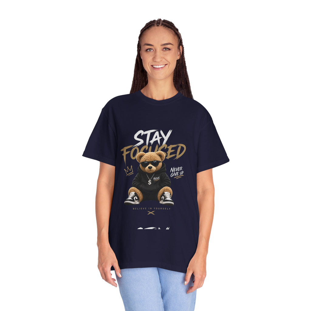 Stay On Focused Unisex Garment-Dyed T-shirt