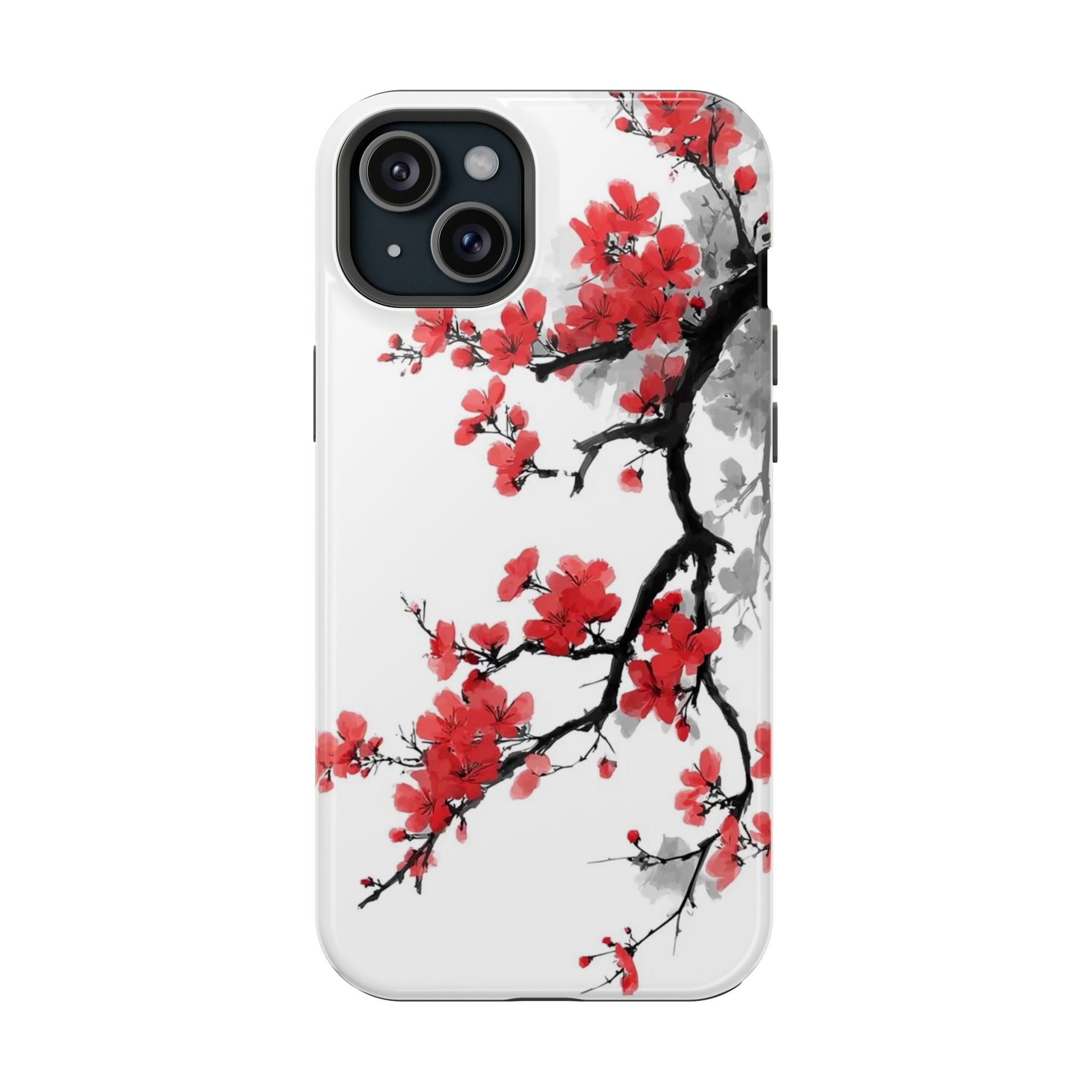 Cherry Blossom Impact Phone Case — Magnetic, Shock‑Resistant Protection