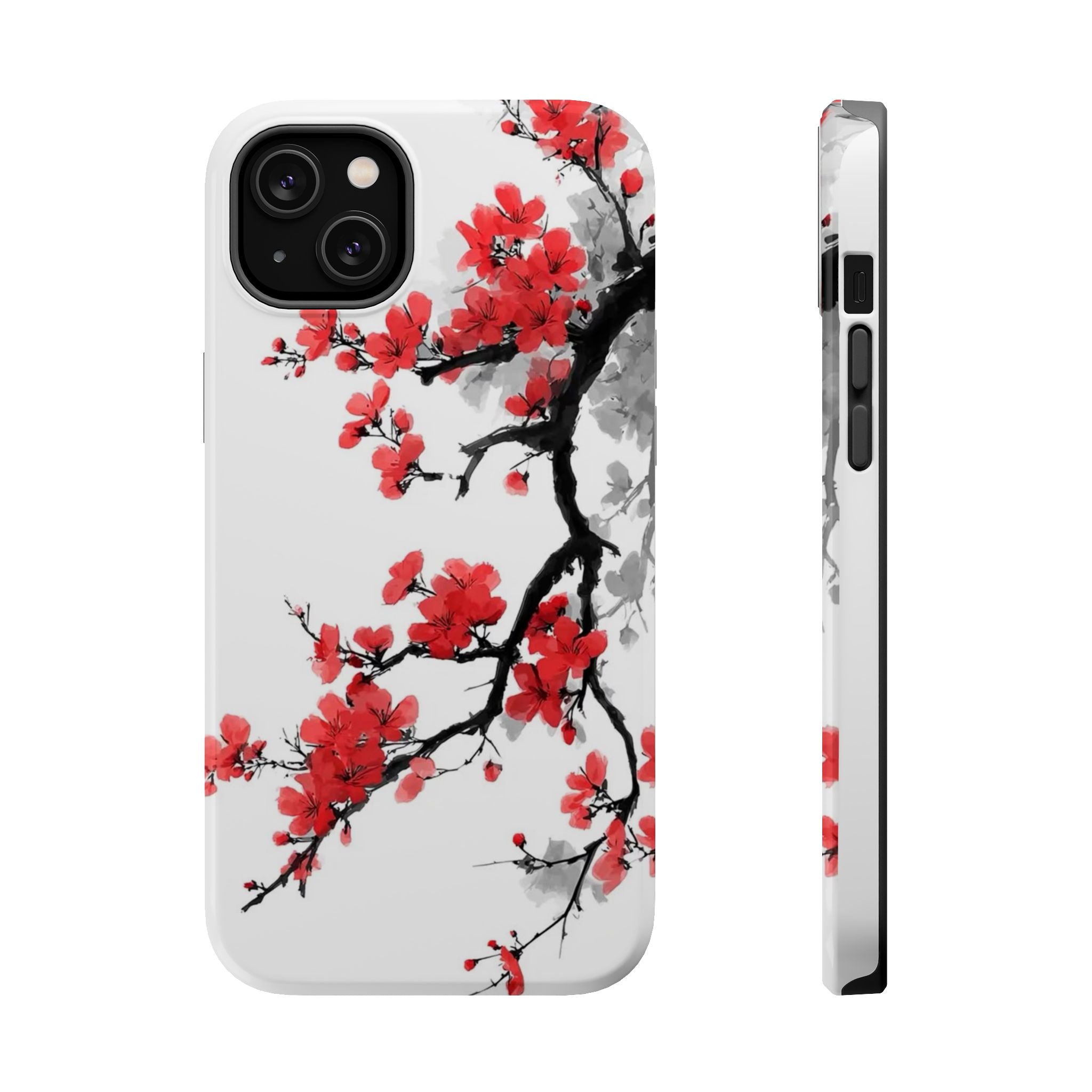 Cherry Blossom Impact Phone Case — Magnetic, Shock‑Resistant Protection
