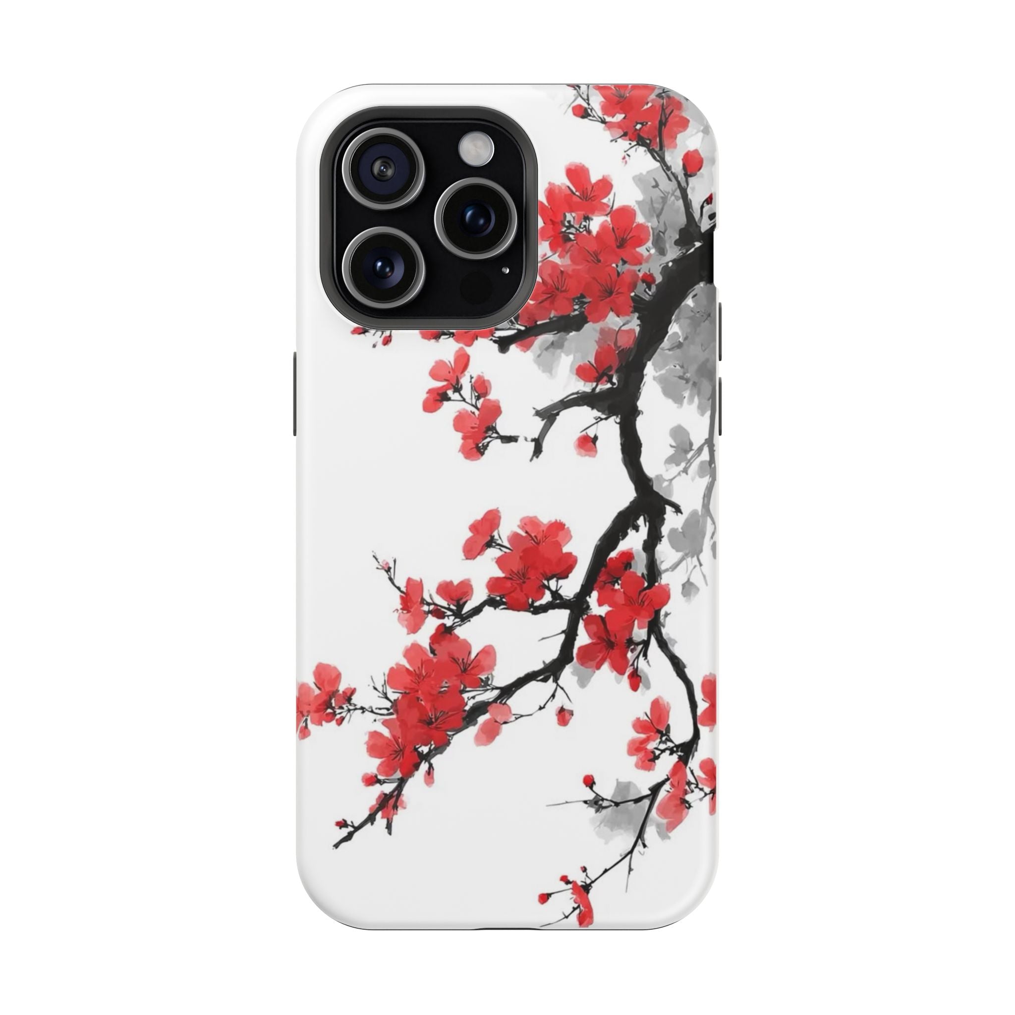 Cherry Blossom Impact Phone Case — Magnetic, Shock‑Resistant Protection