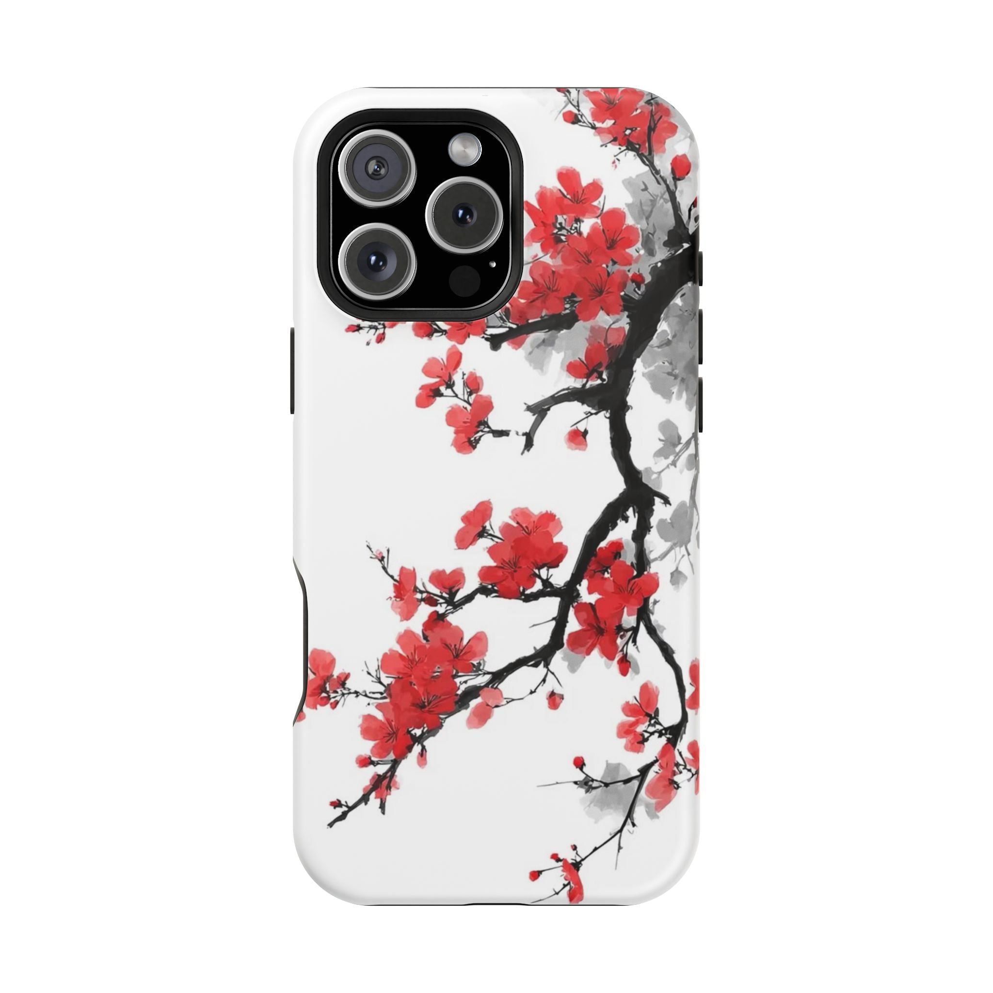 Cherry Blossom Impact Phone Case — Magnetic, Shock‑Resistant Protection