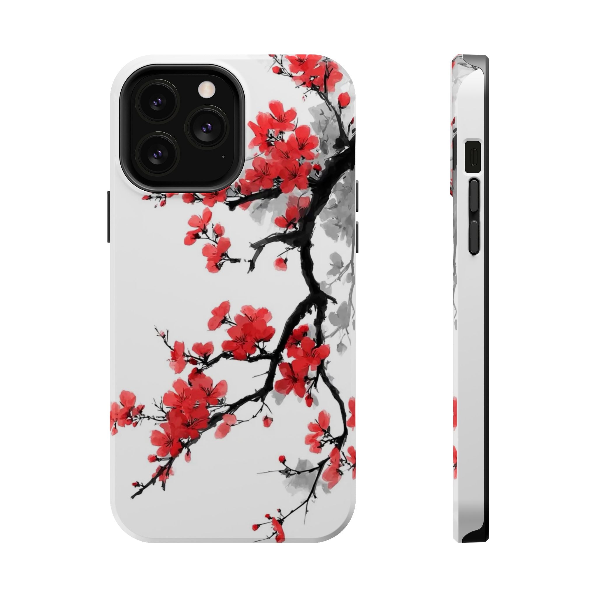 Cherry Blossom Impact Phone Case — Magnetic, Shock‑Resistant Protection