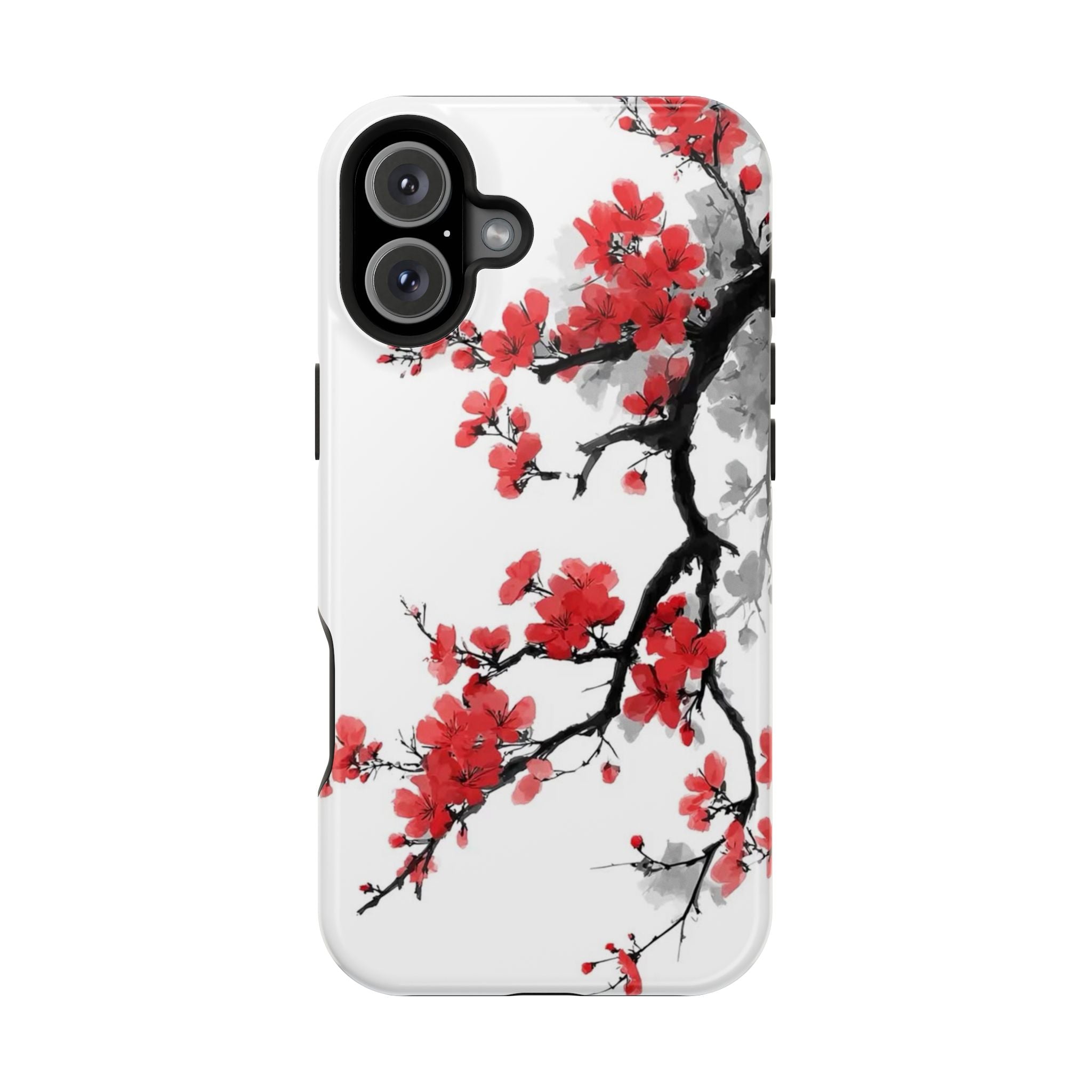Cherry Blossom Impact Phone Case — Magnetic, Shock‑Resistant Protection