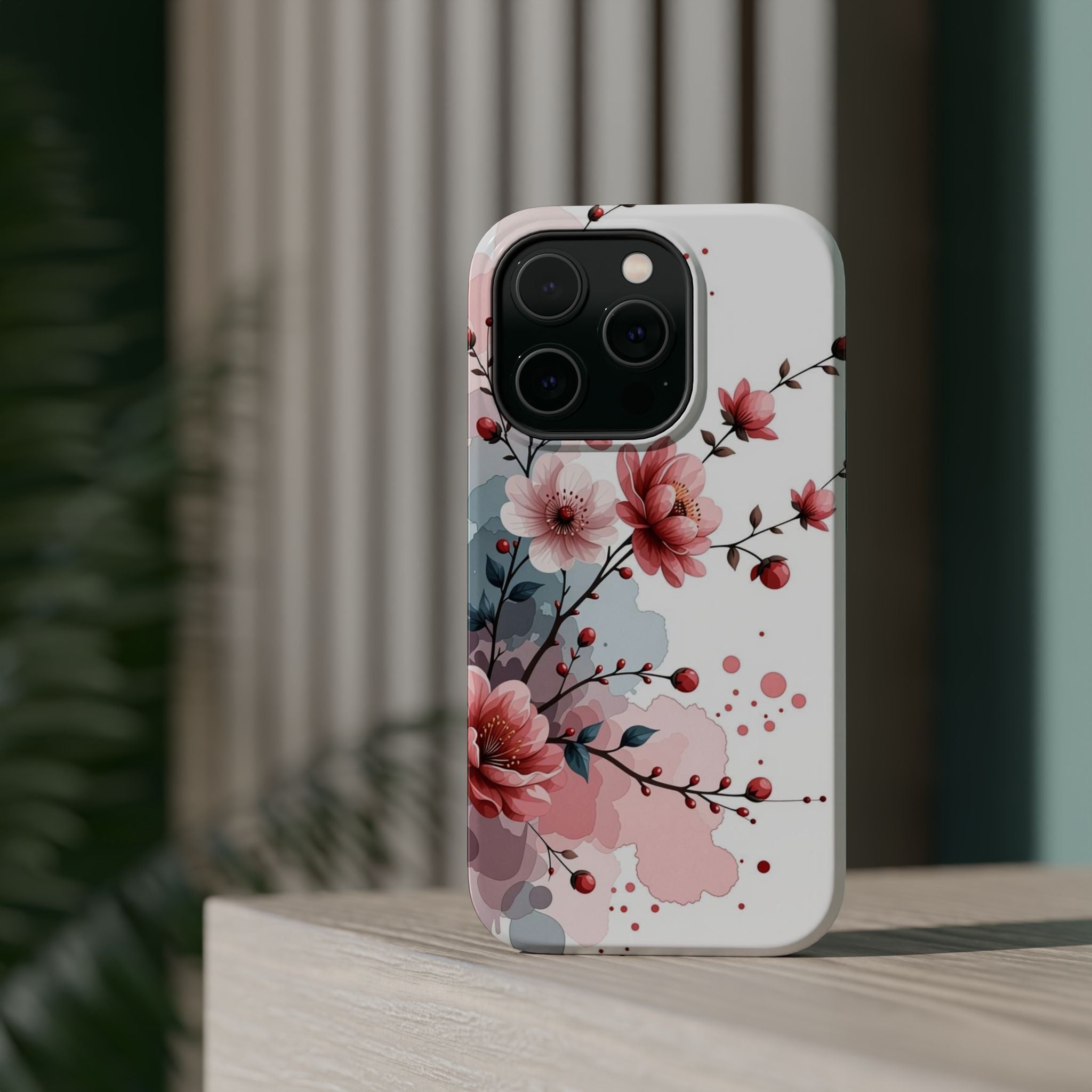 Floral Cherry Blossom Magnetic Impact Phone Case